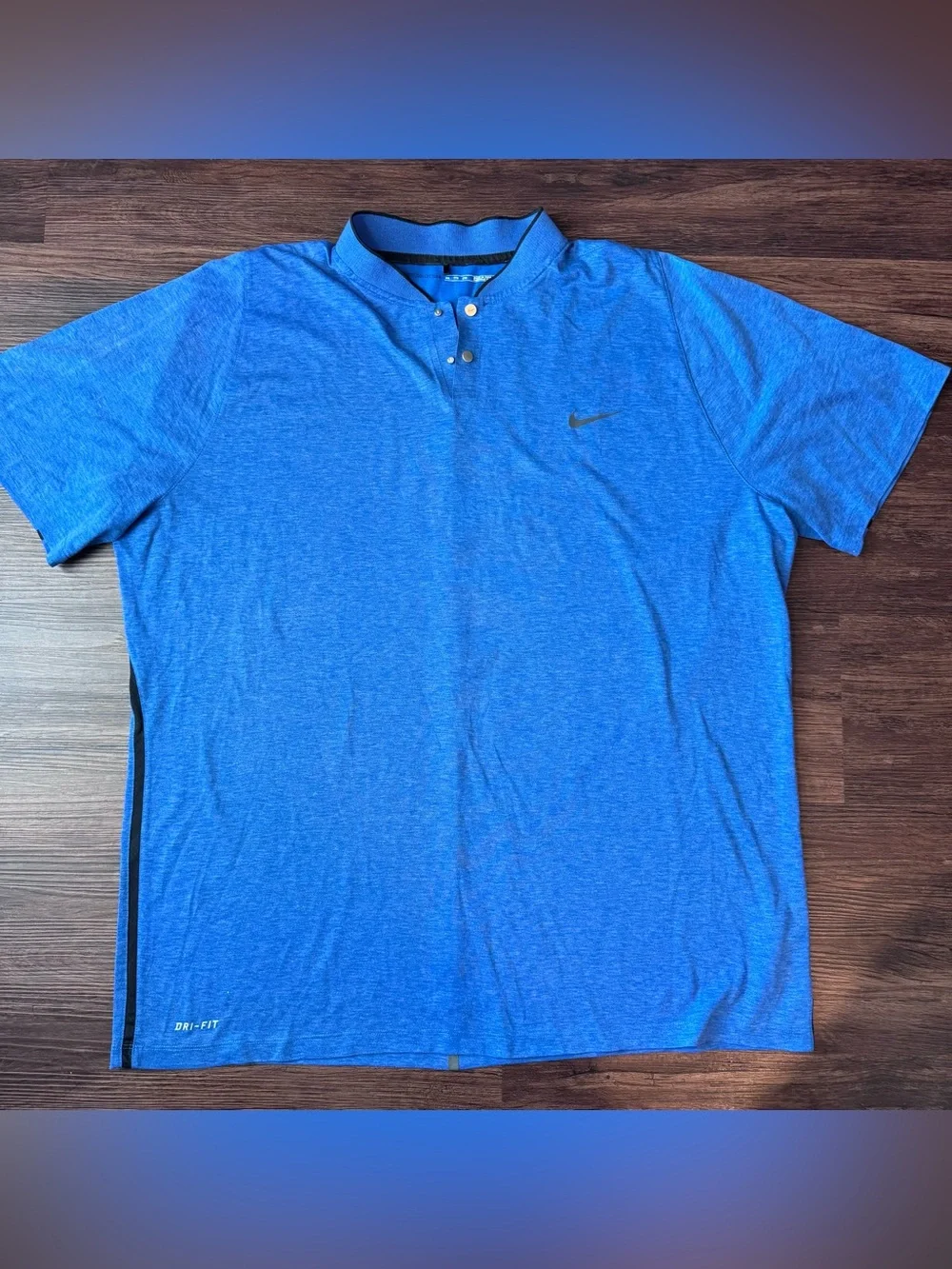 Nike Tiger Woods Velocity Max Blade Polo 726187 480 Heather Royal Blue 2XL Golf